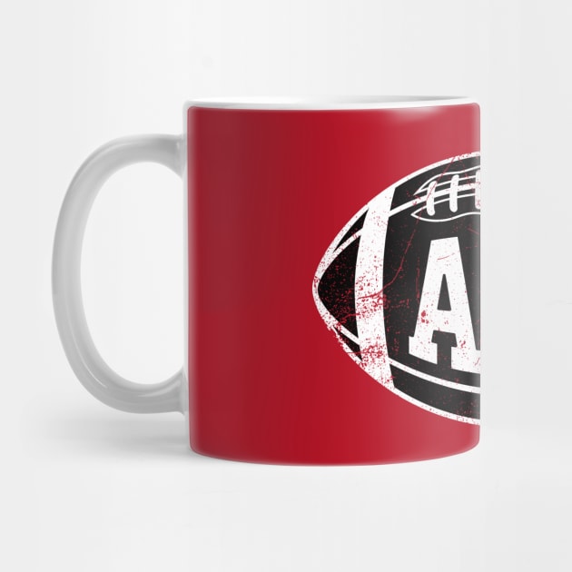 ATL Retro Football - Red by KFig21